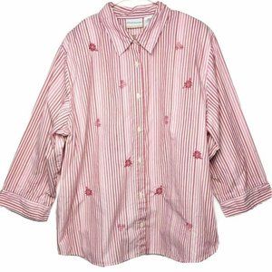 Alfred Dunner Woman 20W Plus Button Shirt R2104-207